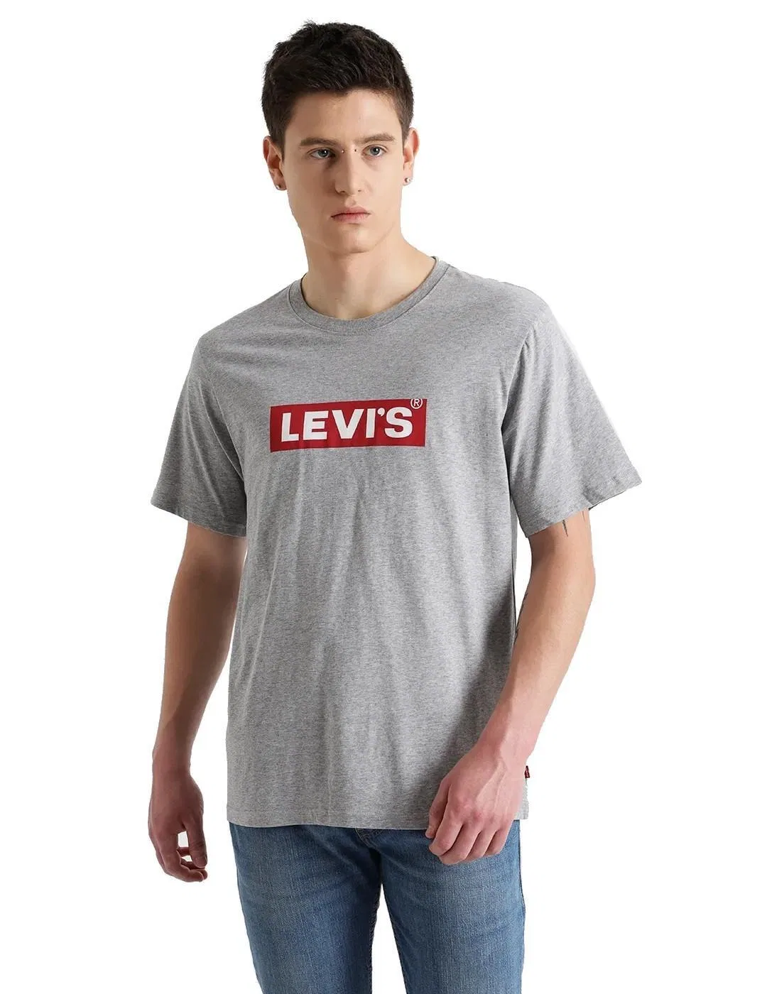 Мужская хлопковая футболка Levi's, Grau
