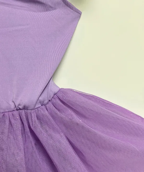 Платье-пачка Mignon tutu dress, фиолетовое, La Maison De Dodo — фото 2