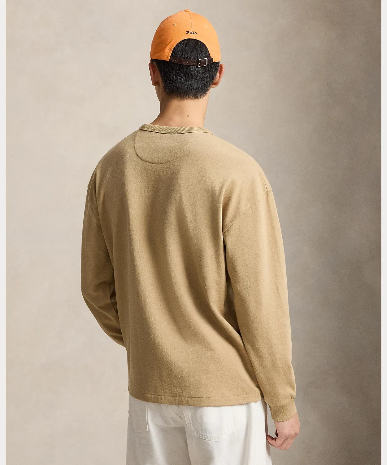 Мужская футболка с длинным рукавомRelaxed Fit Jersey POLO RALPH LAUREN, Brown — фото 4