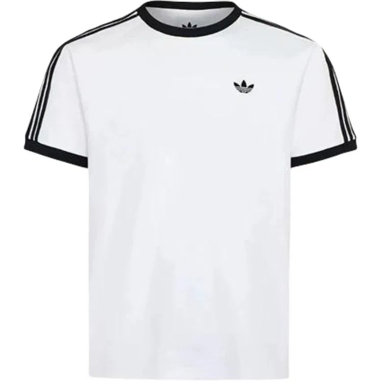 Футболка хлопковая с круглым вырезом Adidas, White — фото 4