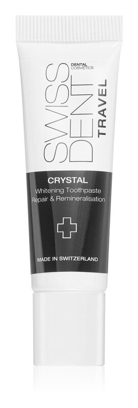 

Реминерализующая зубная паста с отбеливающим эффектом Swissdent Crystal Travel Tube