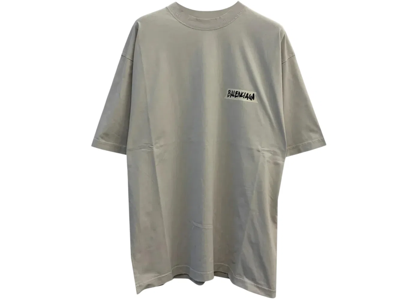 Мужская футболка с принтом Balenciaga, Dirty White
