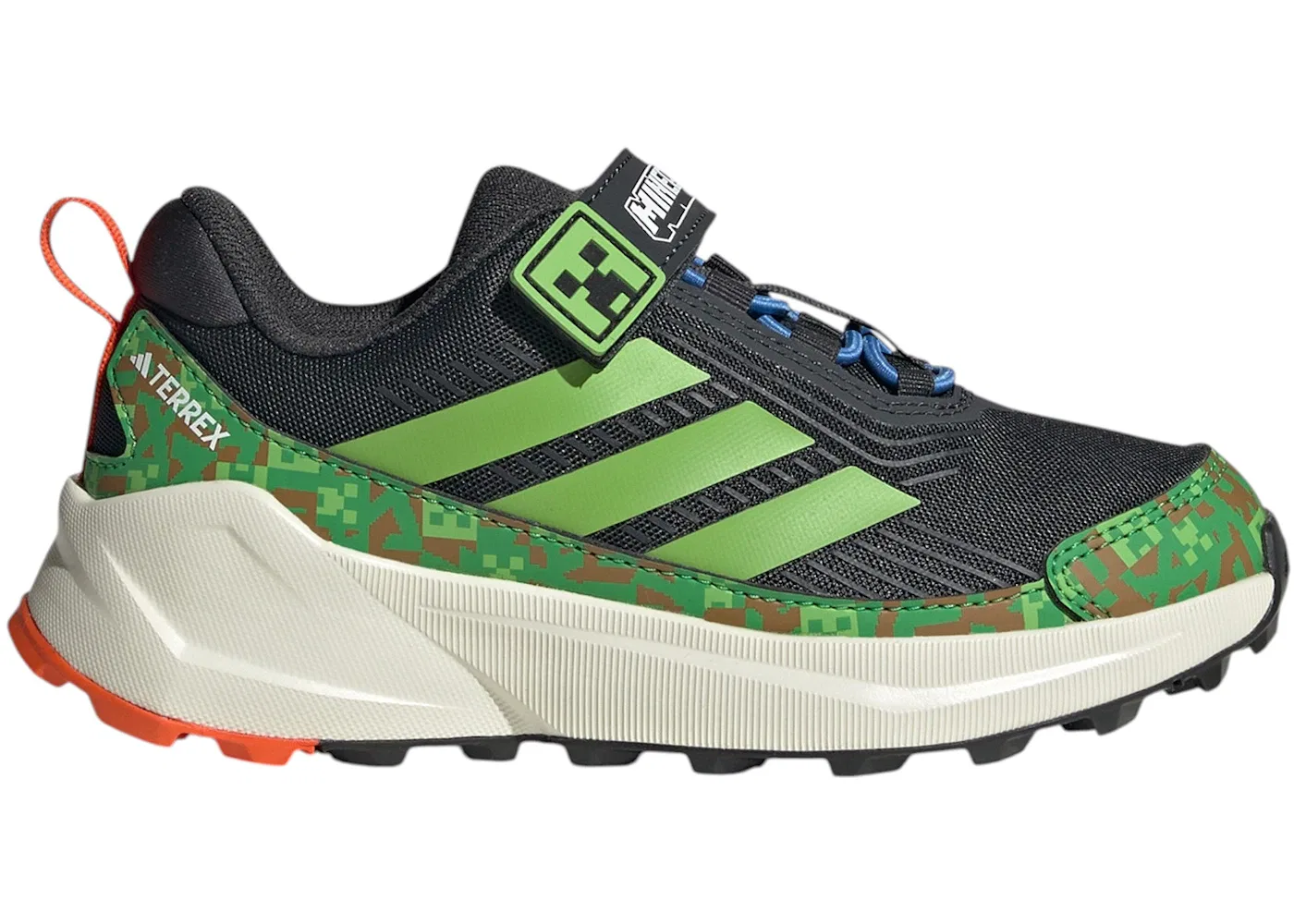 Детские кроссовки для активного отдыха Terrex Trailmaker 2 Adidas, Carbon/Semi Lucid Lime/Semi Impact Orange