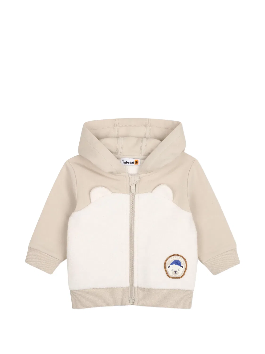 Худи на молнии Timberland Kids, нейтральные цвета