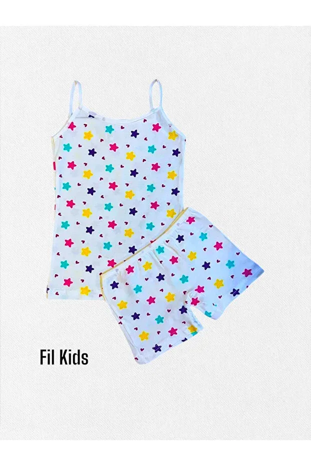 Детский комплект боксеров для девочек хлопковый с принтом Elmas Kids, White