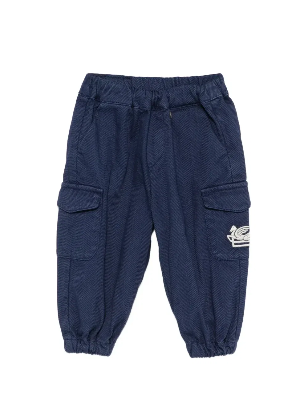 Брюки в елочку Etro Kids, синий