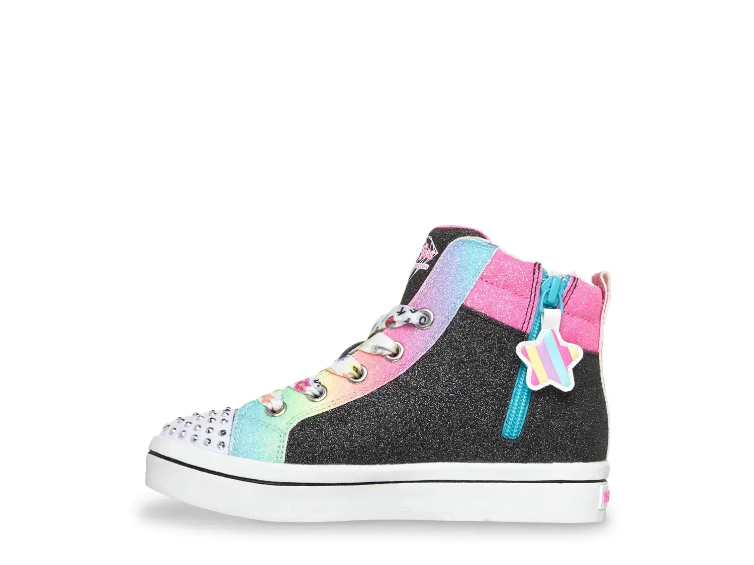 Кроссовки высокие Twi-Lites 2.0 Bit of Happiness Skechers, черные/мультиколор — фото 3