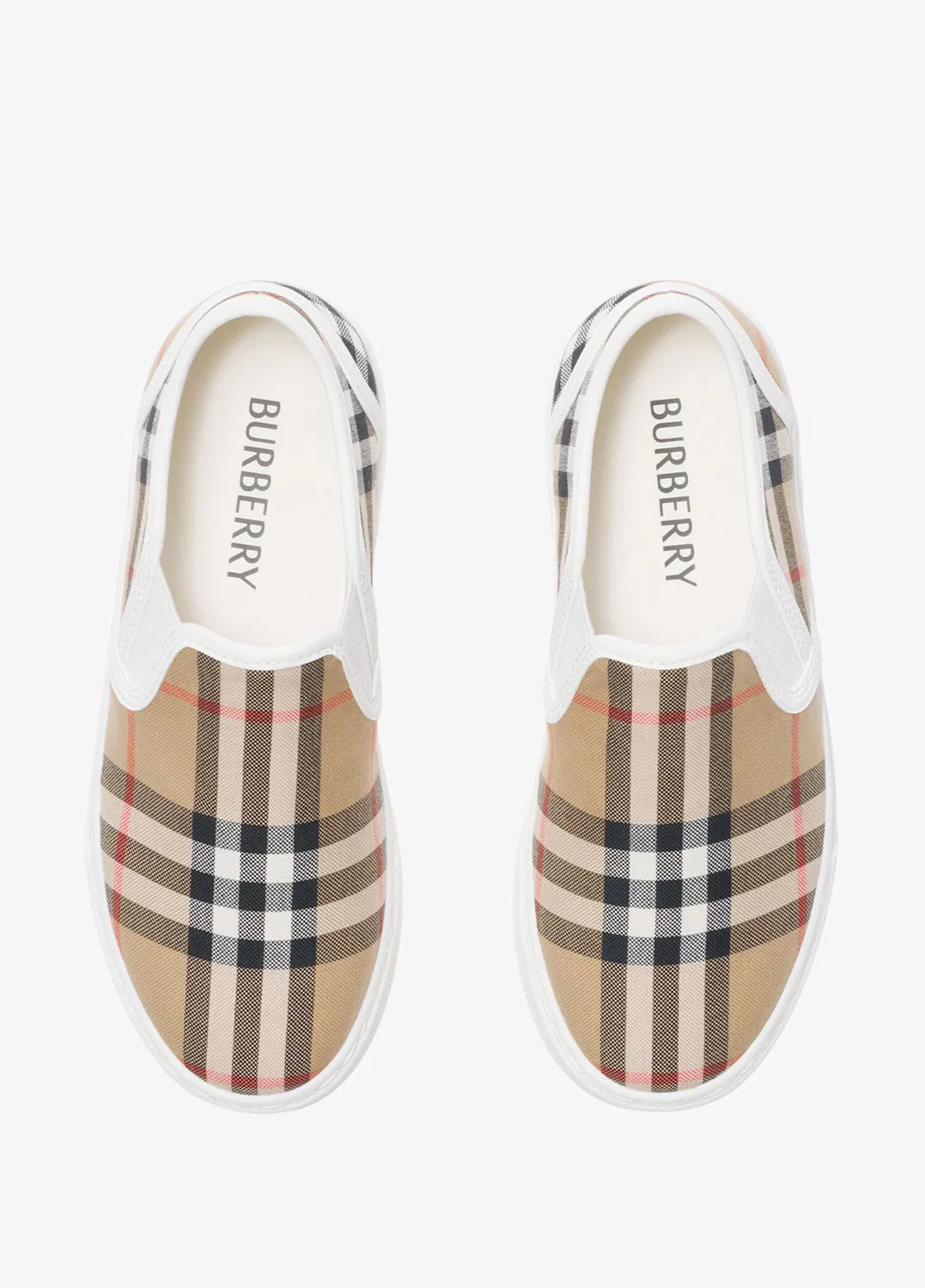 Кроссовки Burberry, бежевый — фото 4