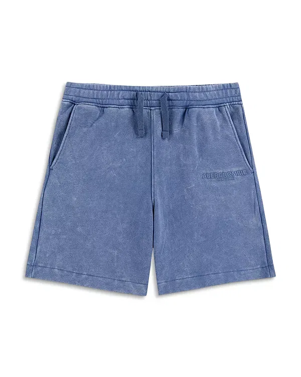 Детские шорты для мальчиков из флиса Abercrombie Kids, Moonlight Blue