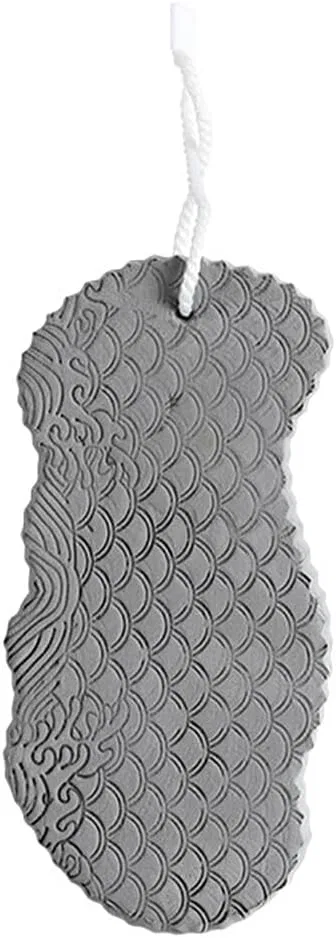 Спонж для душа PVA, SUIOPPYUW, 13x7x3 см, Grey