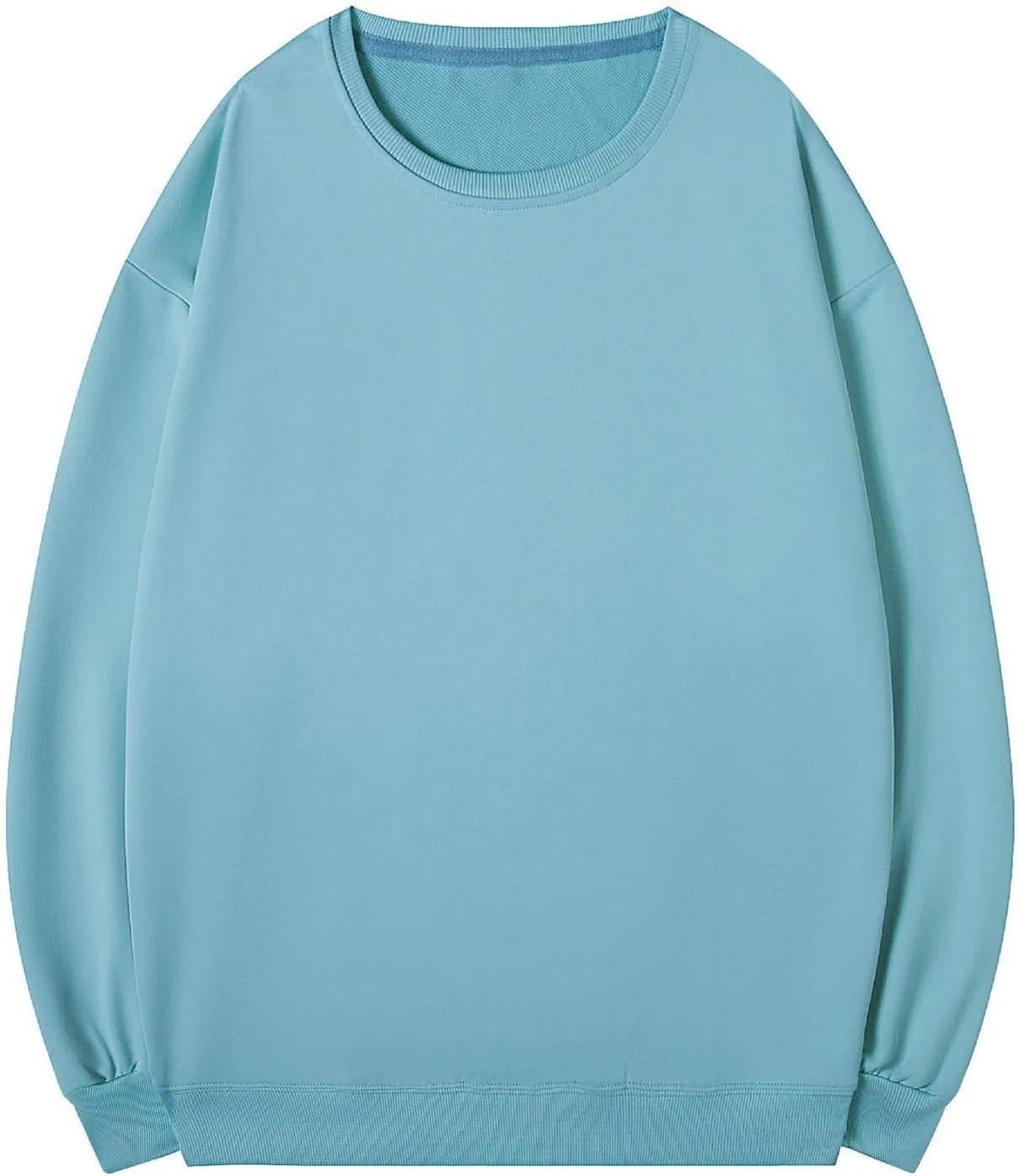 Мужская футболка с круглым вырезом Oversized Long Sleeve, Sky Blue