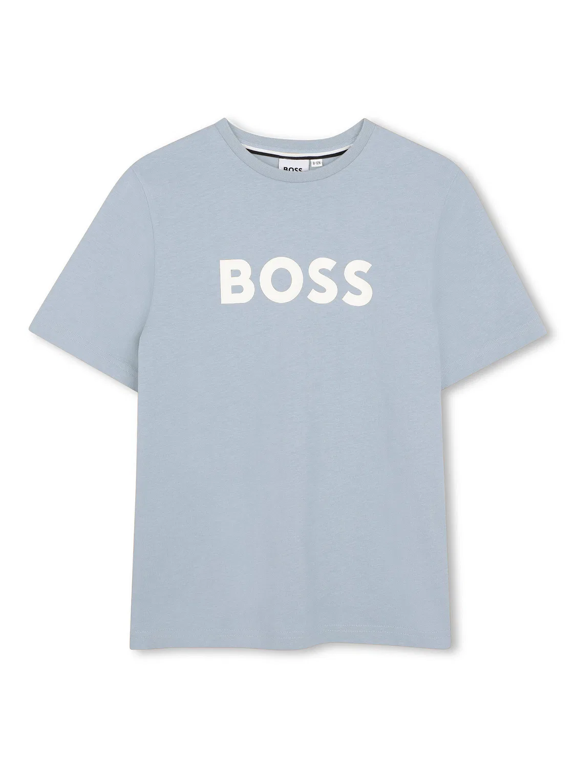 Футболка небесно-голубого цвета стандартного кроя для мальчика Boss, голубой
