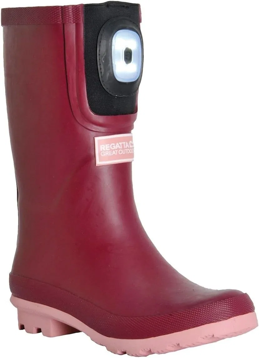 Детские сапоги резиновые для девочек Fairweather Shine Brite Light Regatta, Dark Pimento/Peony — фото 2