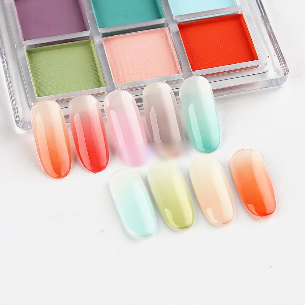 Палитра пигментной пудры для ногтей FSSTUD с аппликаторами Fsstud, Multi-Coloured. 1 — фото 4