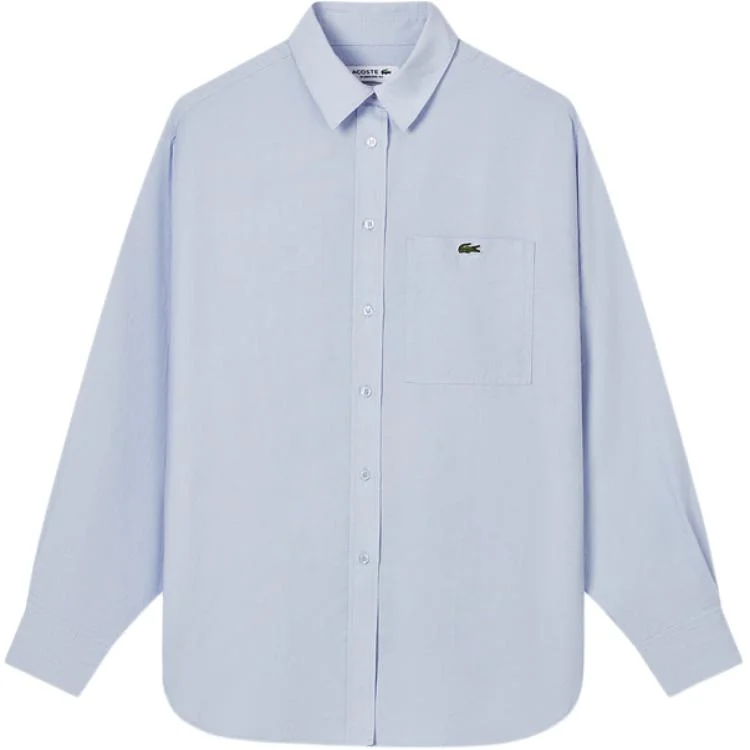 Рубашка женская LACOSTE J2G/Baby Blue с лацканом