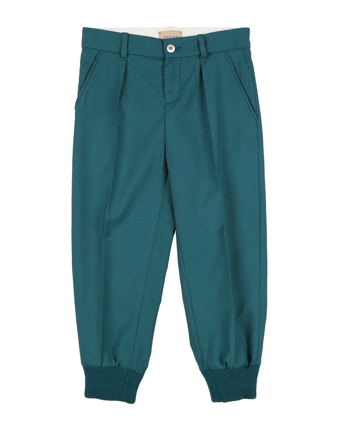 Брюки с принтом Gucci, Deep Teal