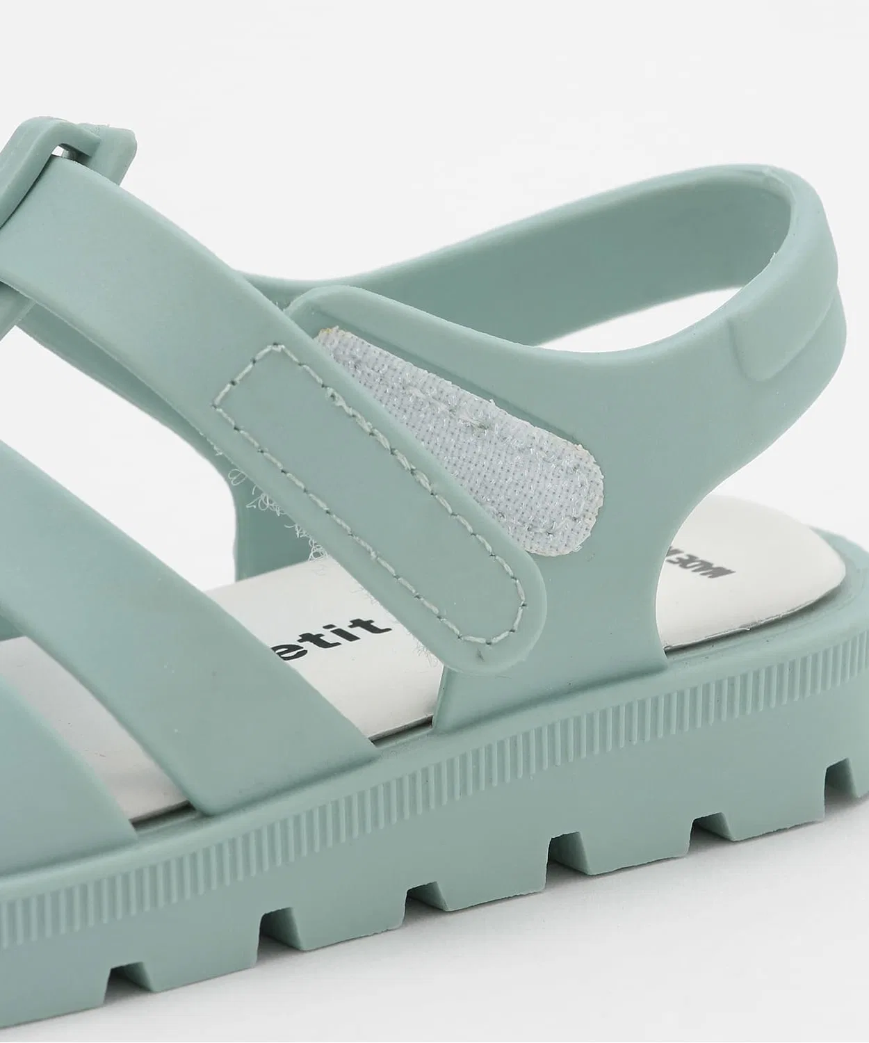 Детские сандалии из ПВХ с сеткой Blue Green petit main, Синий Зеленый — фото 4
