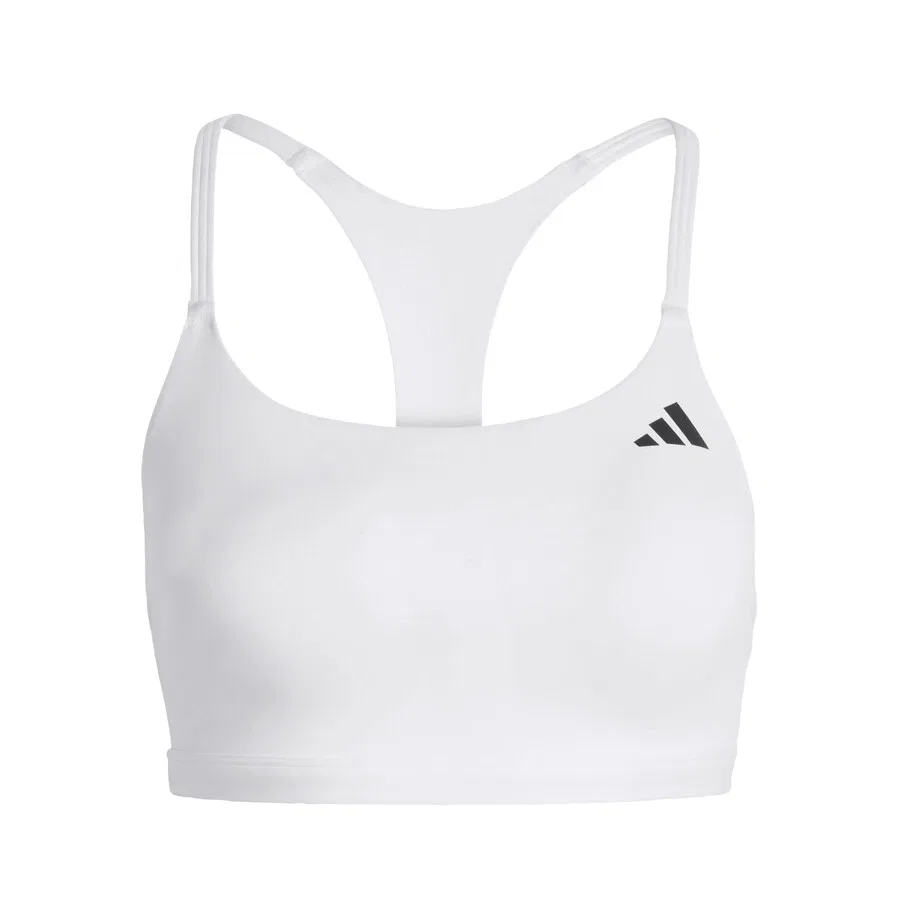 Спортивный бюстгальтер ADIDAS PERFORMANCE Bralette 'Opt Ess' белого цвета