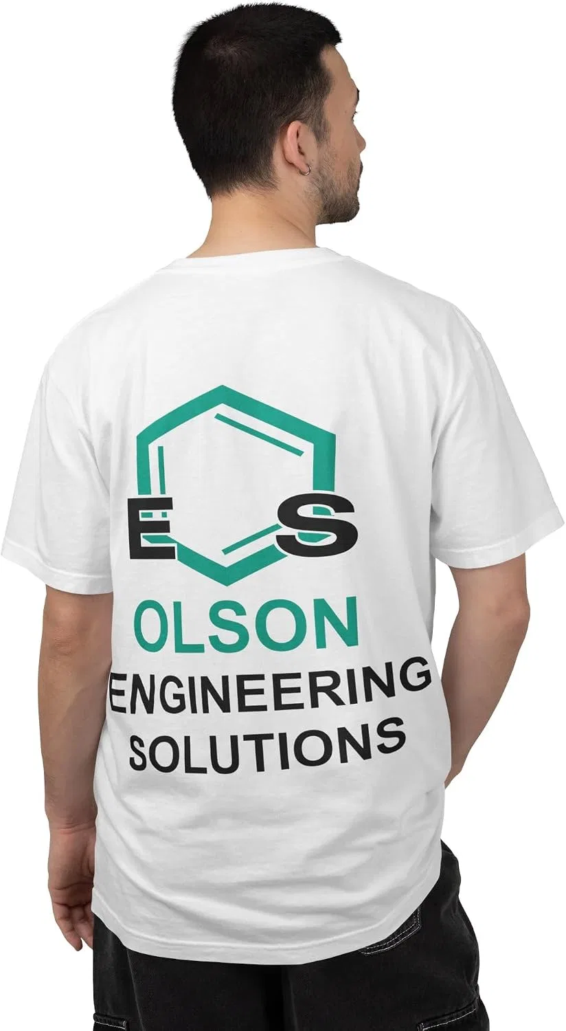 Футболка с логотипом Olson Engineering Solutions Comfort Colors, White — фото 4