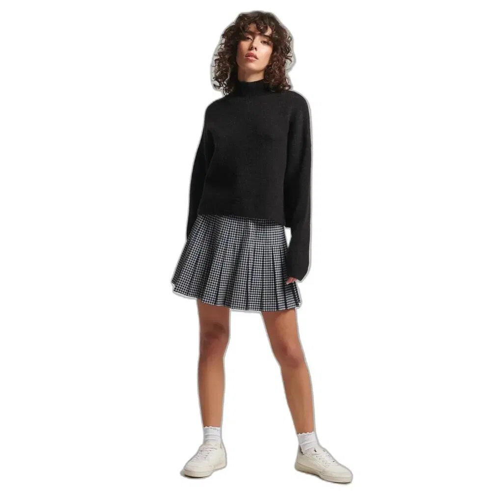 Женский свитер с высоким воротником Vintage Essential Superdry, Schwarz