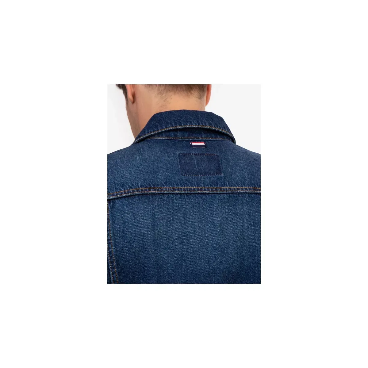 Мужская джинсовая куртка из хлопка U.S. Polo Assn., Dark Wash Denim — фото 3