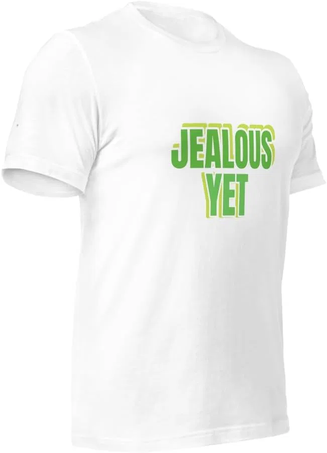 Мужская футболка с принтом Jealous, White — фото 4