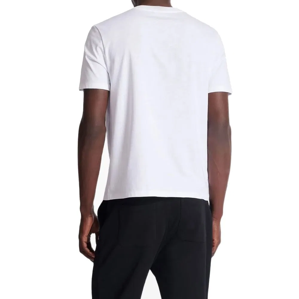 Мужская футболка с коротким рукавом White Cotton T-Shirt Balmain, White — фото 3