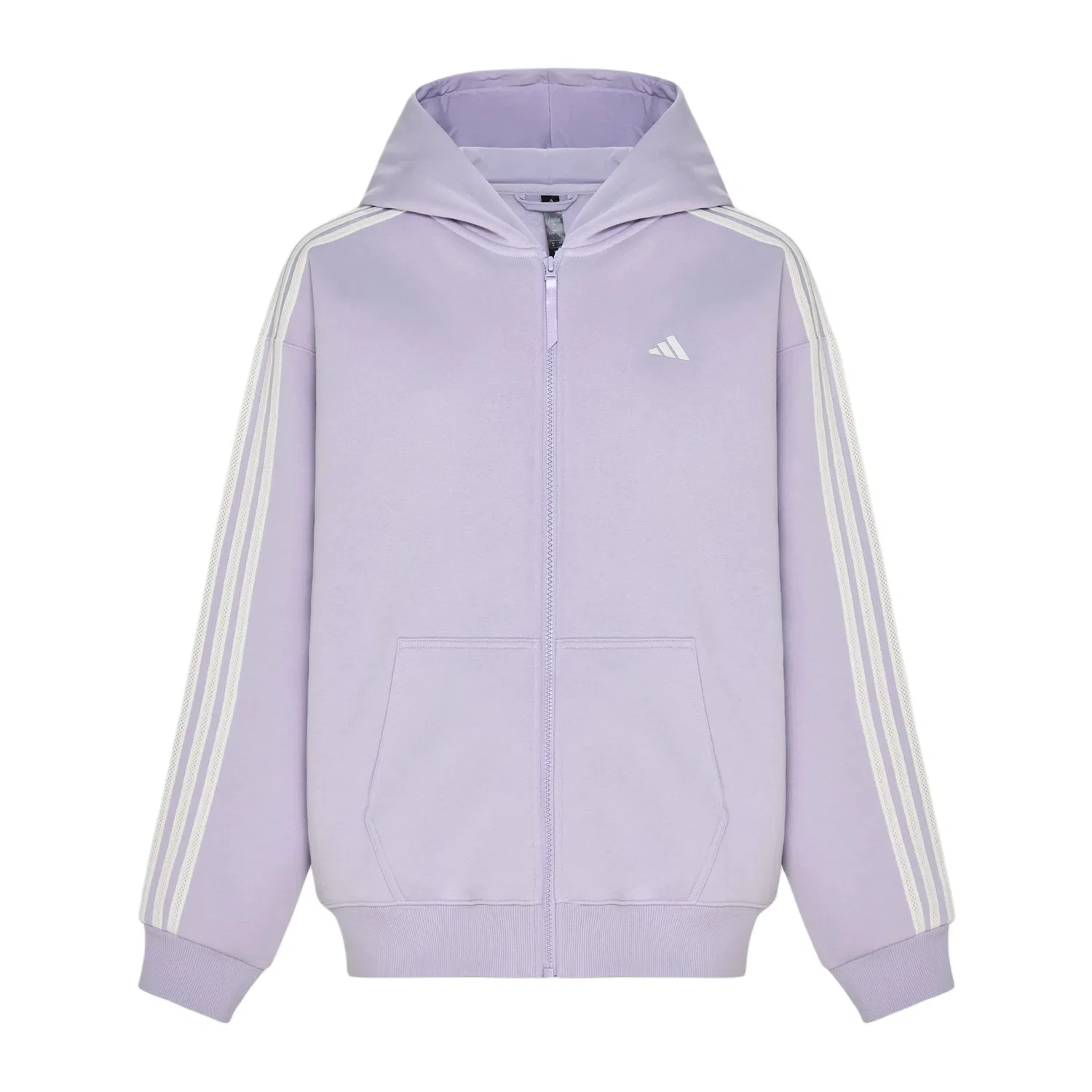 Женская куртка с капюшоном, немодельная, прямого кроя, Adidas, Light Purple