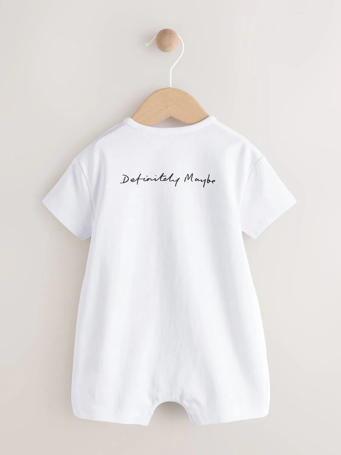 Боди для малышей, с принтом Oasis, Band Baby Romper Next, белый/черный — фото 2