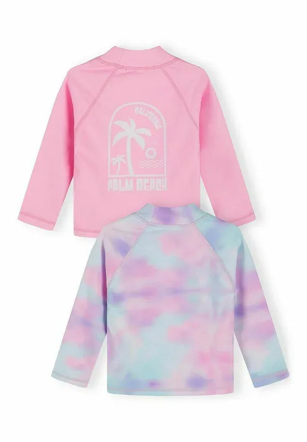 Комплект из 2 лонгсливов с градиентом Minoti, light pink, light blue — фото 4