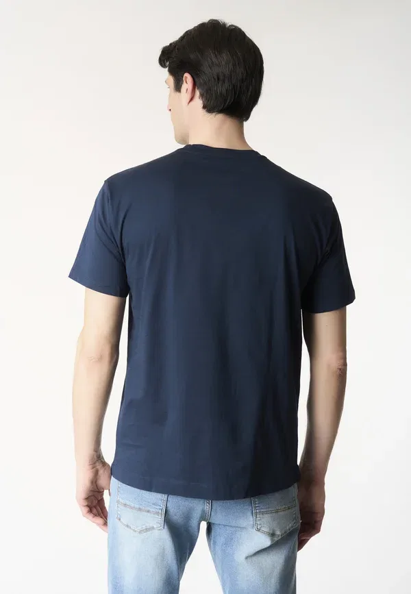 Футболка хлопковая Basic t-shirt U.S. Polo Assn, blu U.S. Polo Assn., синий — фото 3