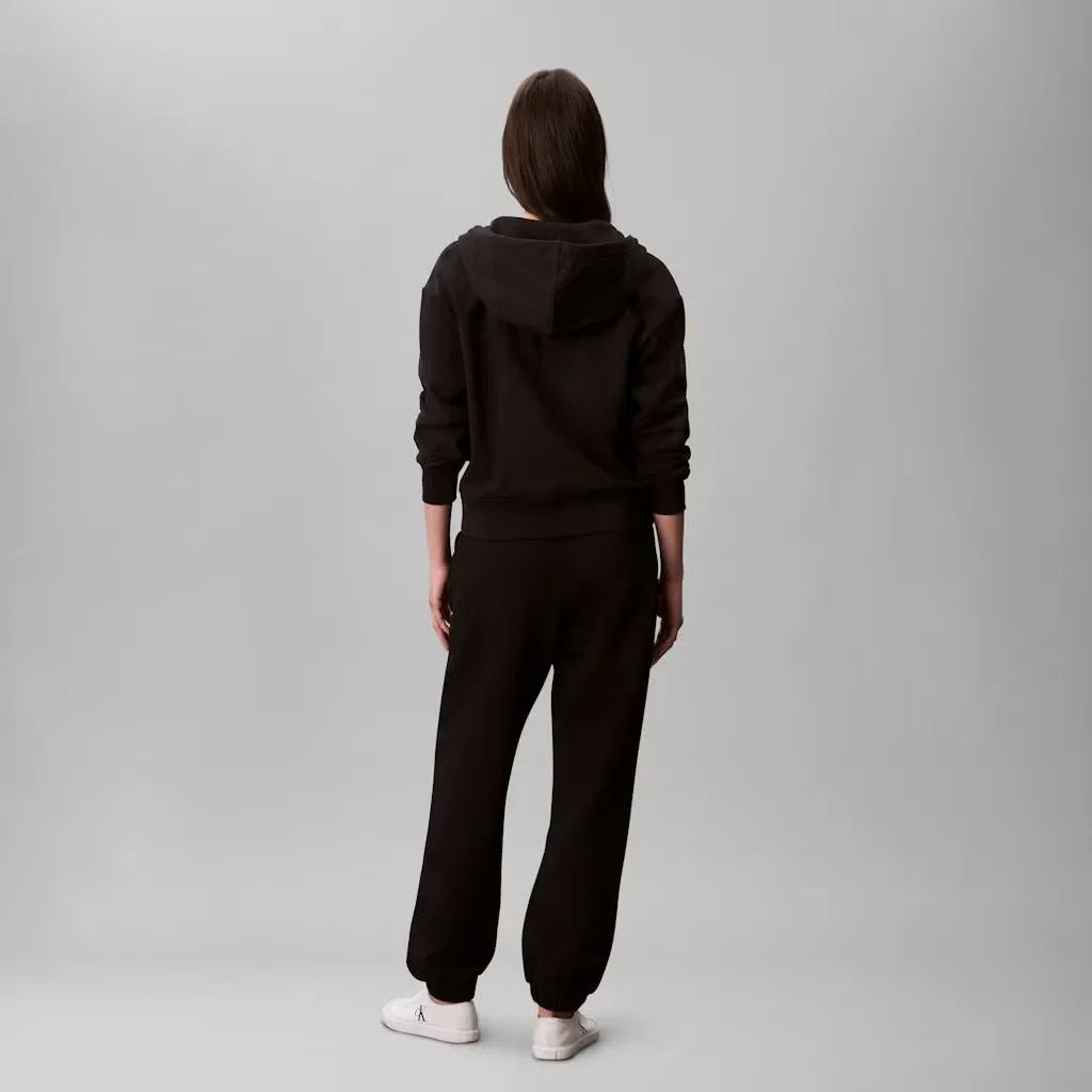 Спортивные брюки с логотипом и манжетами Calvin Klein, черный — фото 2