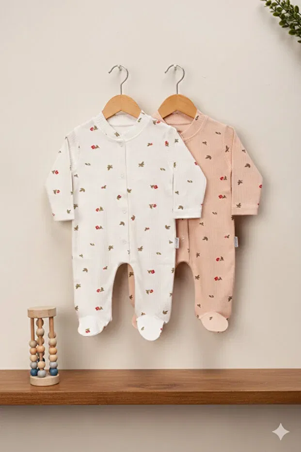 Детский комплект для девочек с цветочным принтом Basics Simurg Baby, Multicolor