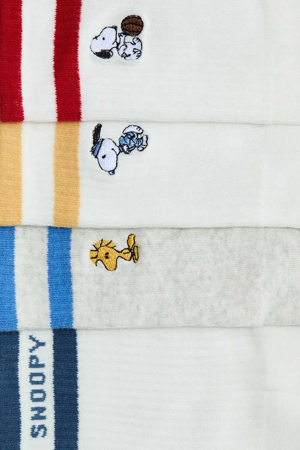 Набор из 5 носков с интарсией H&M, Weiß/Snoopy — фото 2