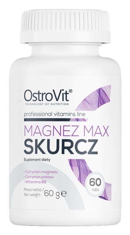 

Добавка для правильного функционирования нервной системы OstroVit Magnez Max Skurcz