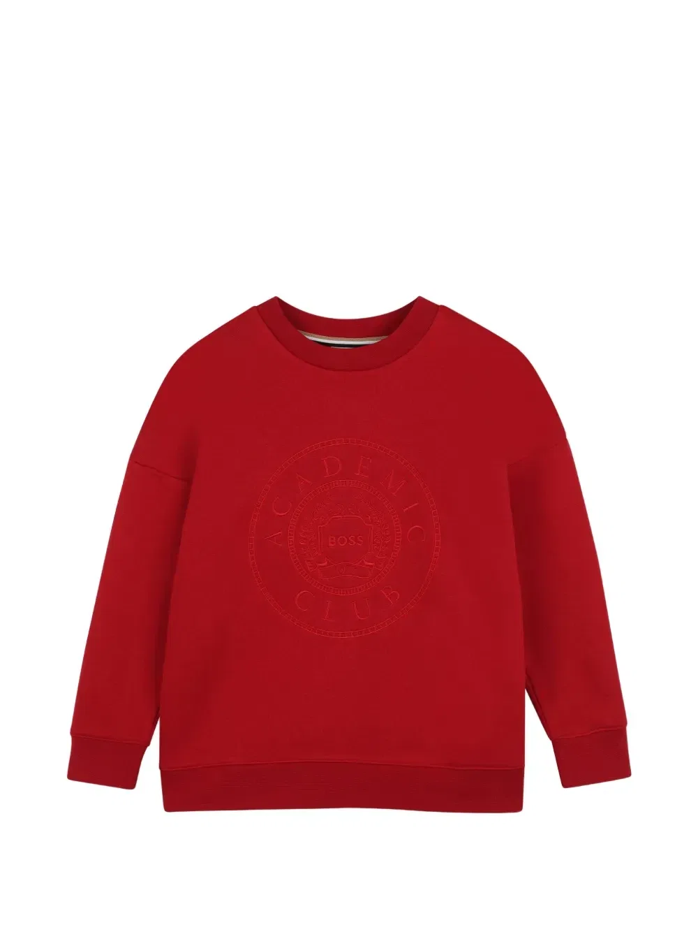 Толстовка с вышитым логотипом Boss Kidswear, красный