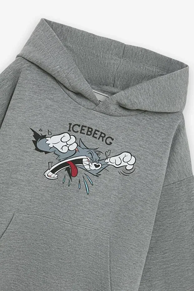 Детские свитшот для мальчиков с длинным рукавом Iceberg, Gray — фото 2