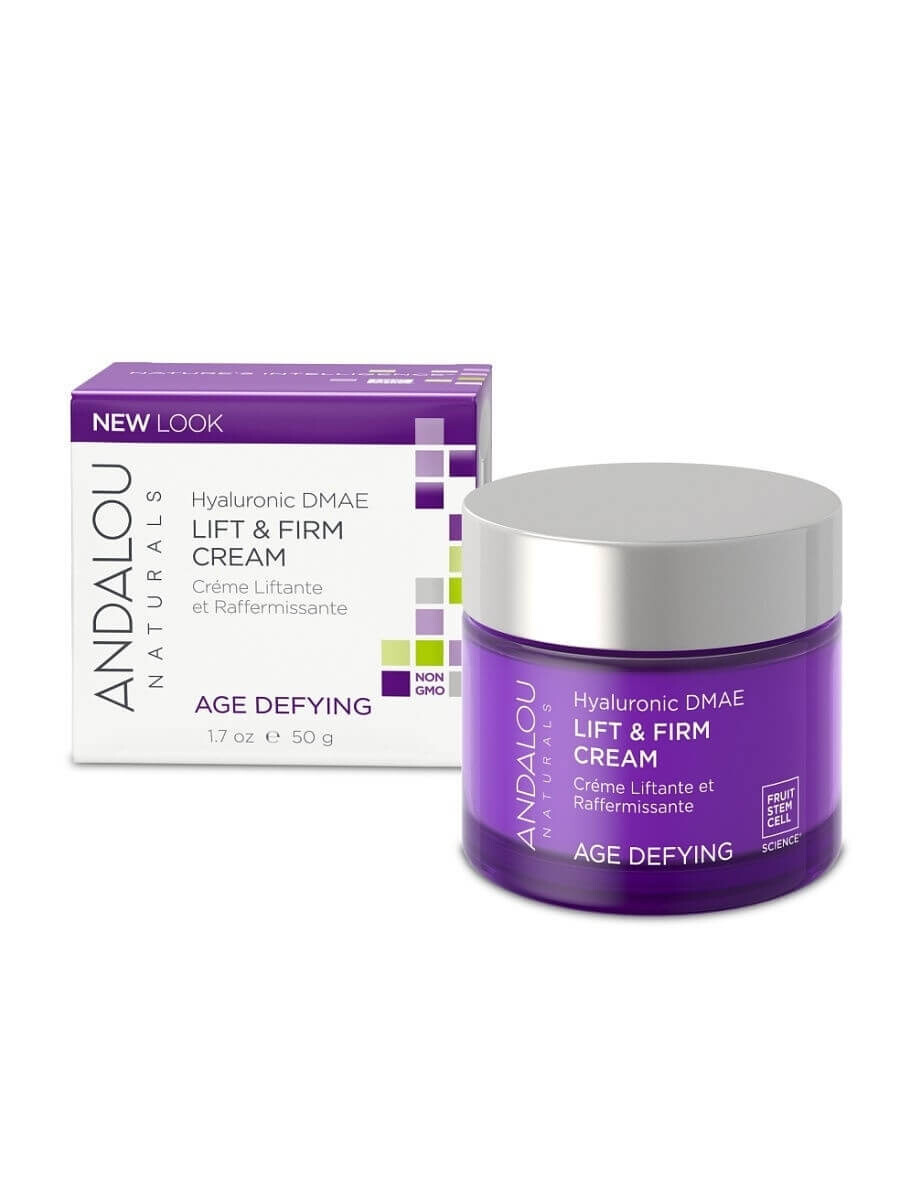 

Подтягивающий и укрепляющий крем Andalou Naturals Hyaluronic DMAE, 50 мл