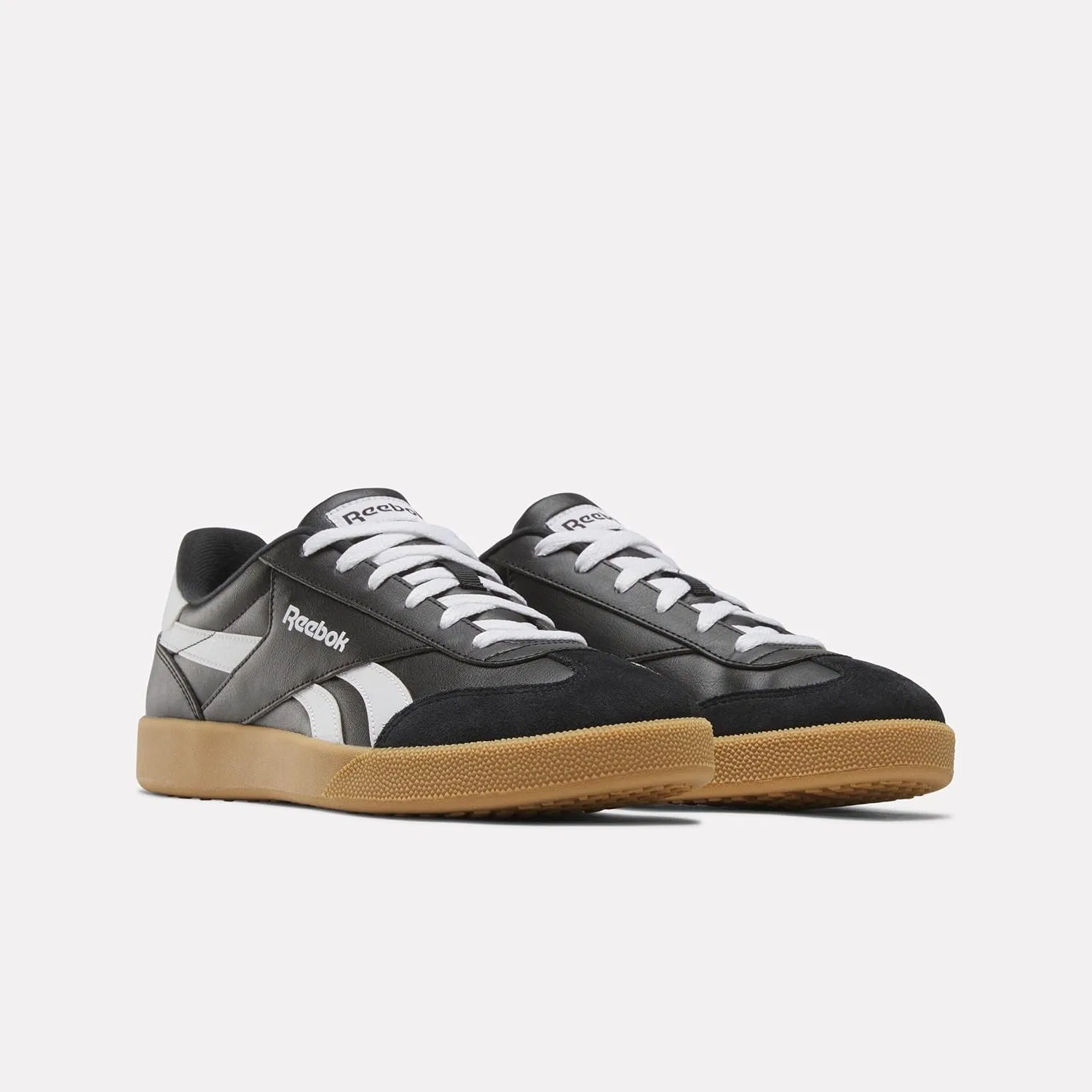 Кроссовки Reebok Smash Edge Suede унисекс для взрослых, Black White Black White Gum — фото 2