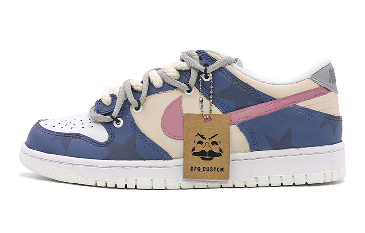 

Кроссовки Nike Dunk Skateboard Shoes Women's Low-Top Blue Yellow/Purple