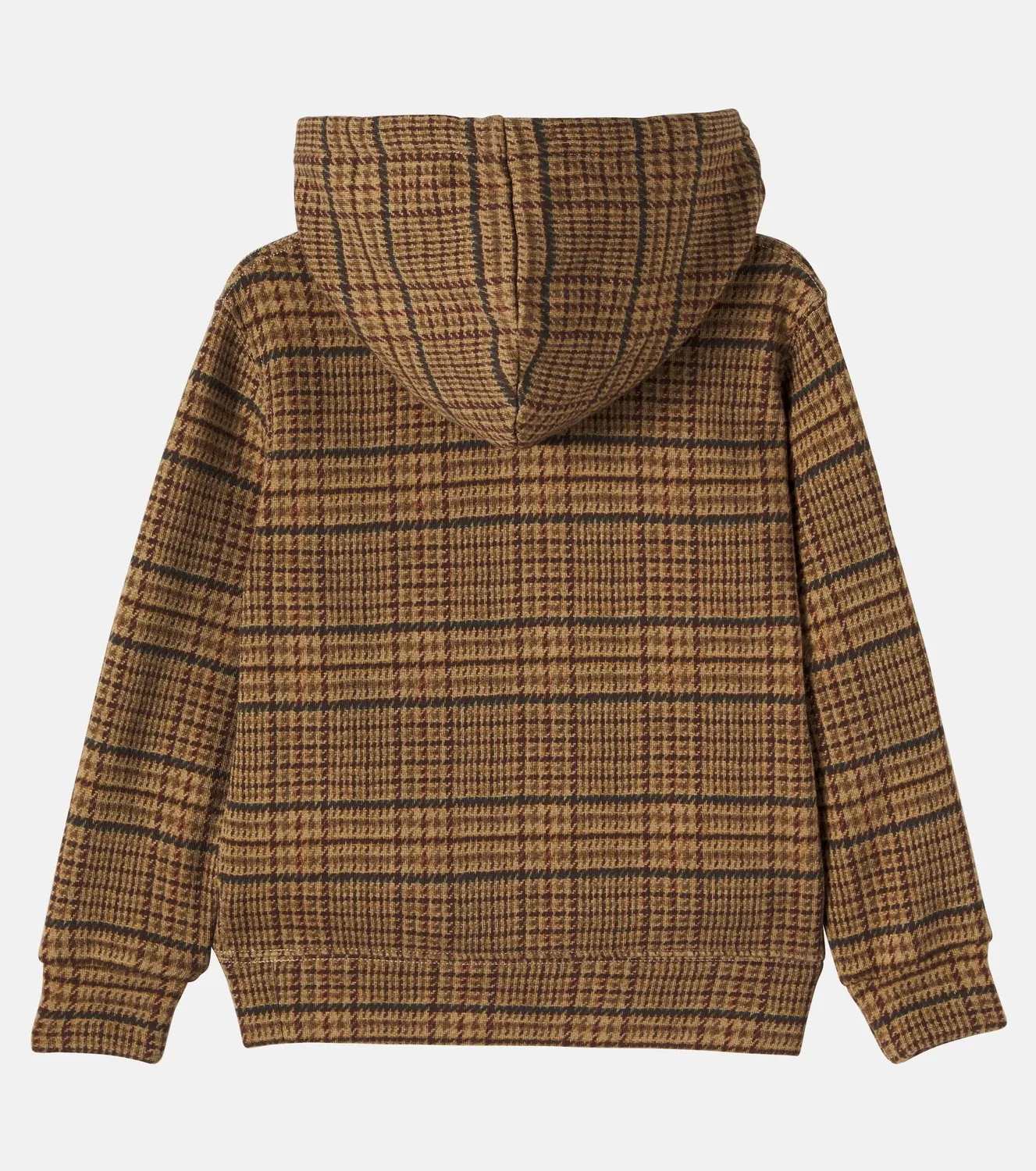 Свитшот с капюшоном Polo Bear хлопковый Polo Ralph Lauren Kids, коричневый — фото 3
