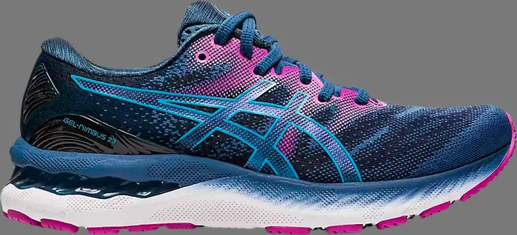 

Кроссовки wmns gel nimbus 23 wide 'digital aqua plum' Asics, синий