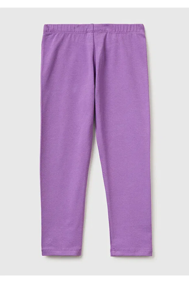 Детские леггинсы для девочек с логотипом United Colors Of Benetton, Purple — фото 2
