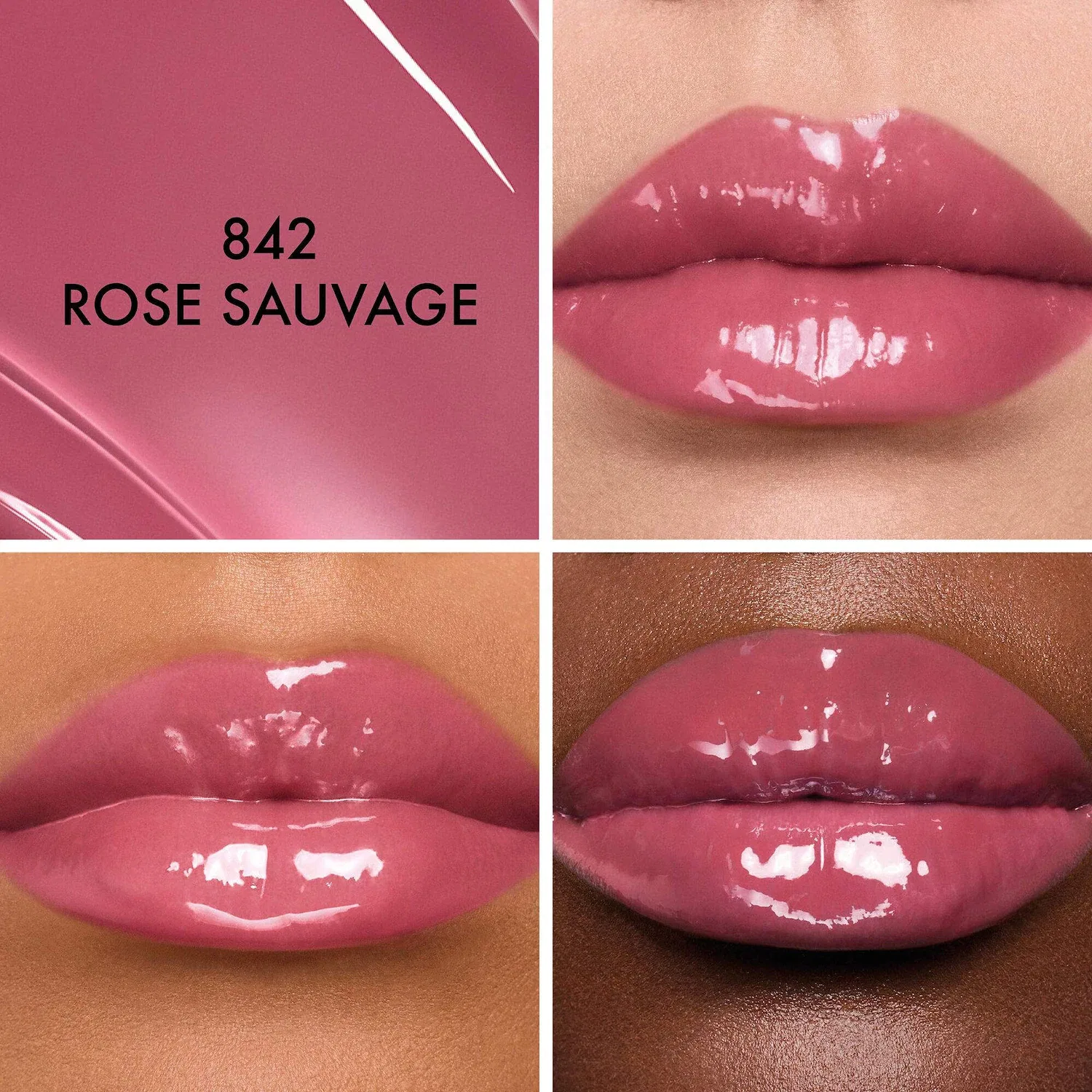 Губная помада-стик 2,7 г с эффектом блеска Dior Addict Glass Lipstick, Rose Sauvage — фото 2