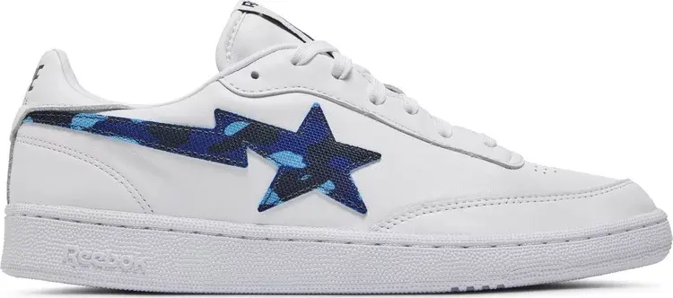 

Кроссовки bape x club c Reebok, белый
