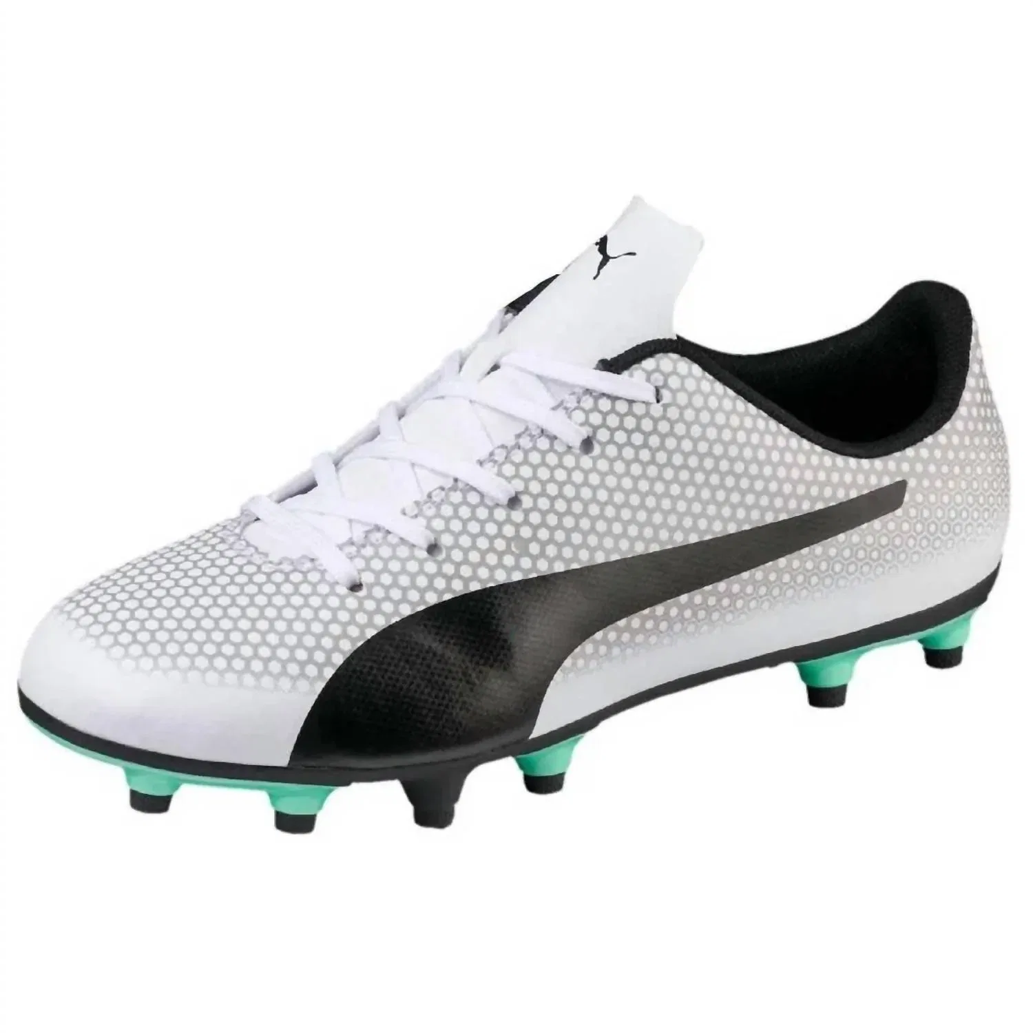 Детские футбольные бутсы для мальчиков с шипами Spirit FG Jr Puma, White