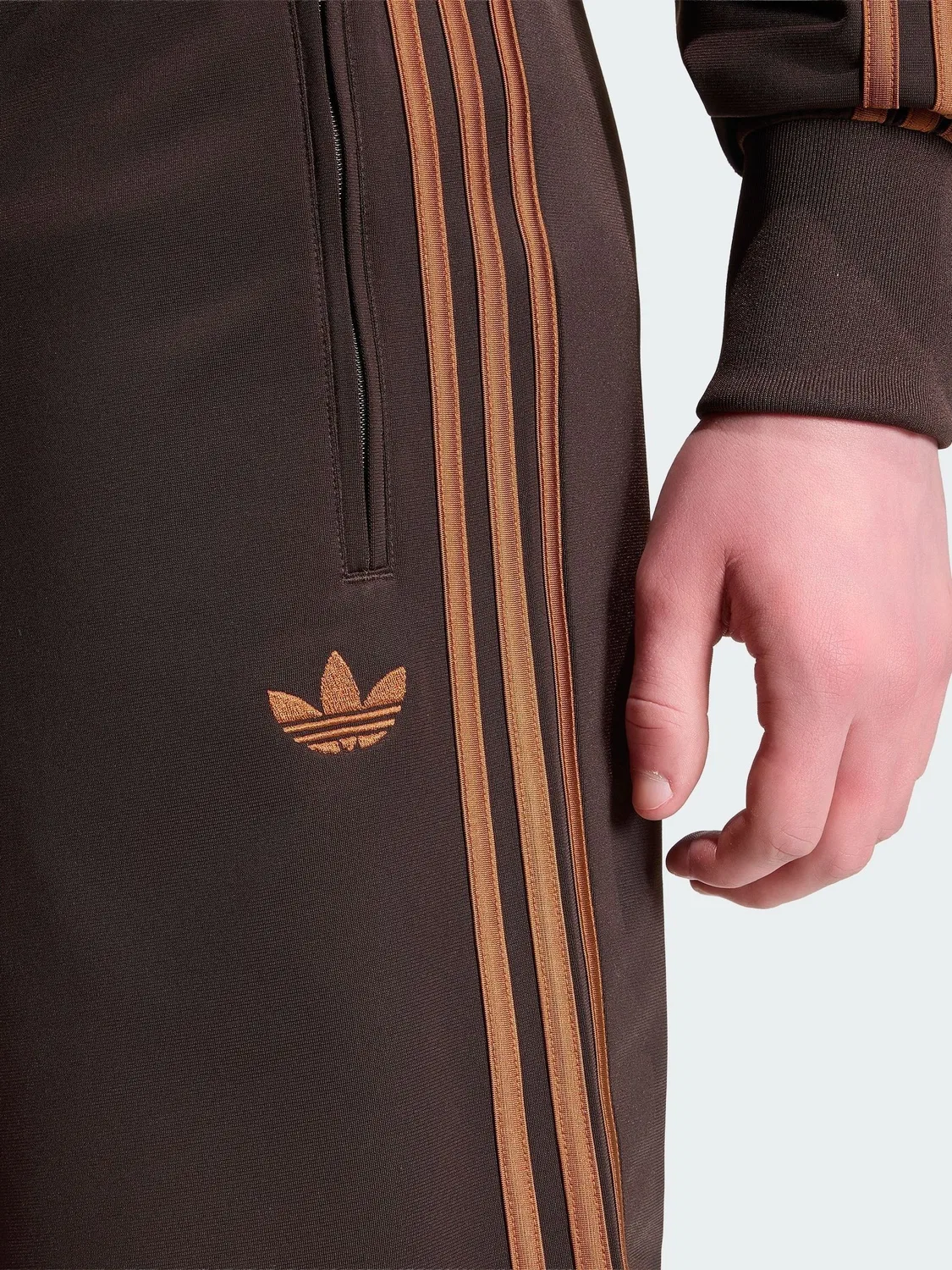 Шорты Firebird, adidas Originals, коричневый — фото 3