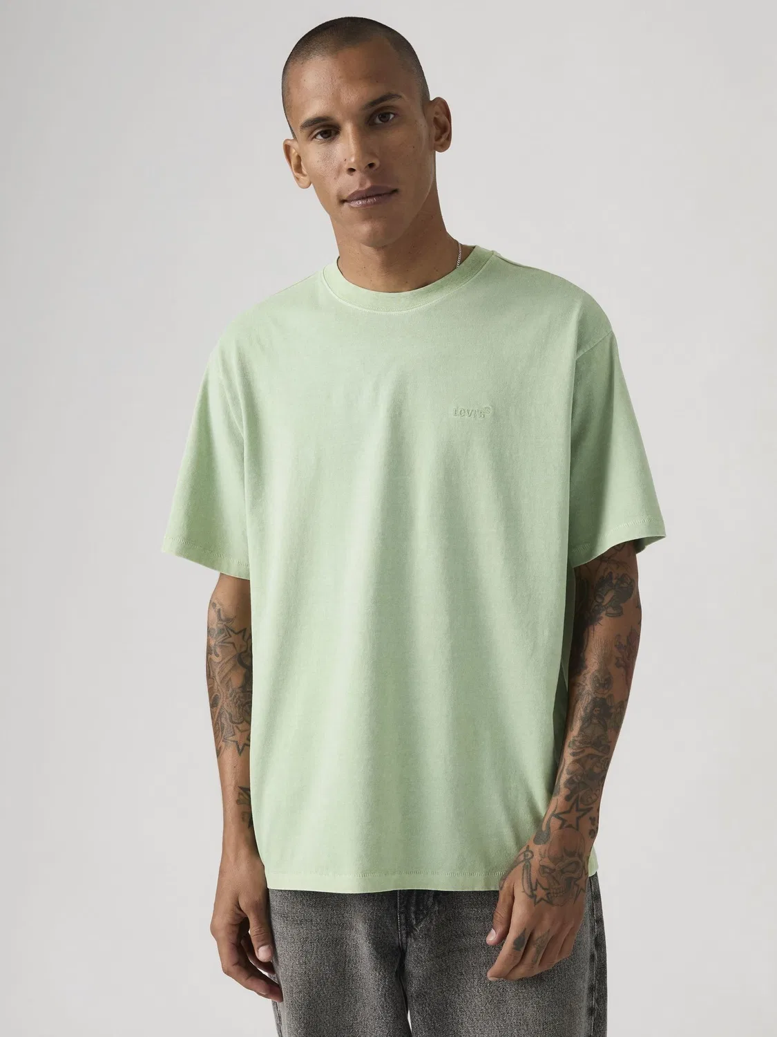 Футболка с вышивкой Levi's Vintage T-Shirt, Cameo Green — фото 4