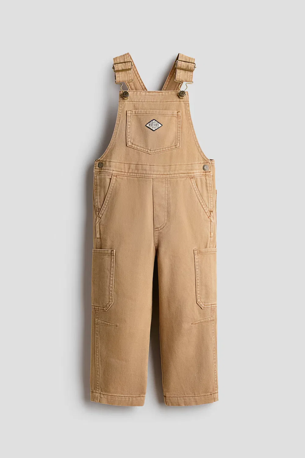 Комбинезоны из хлопчатобумажной саржи H&M, Dunkelbeige — фото 4