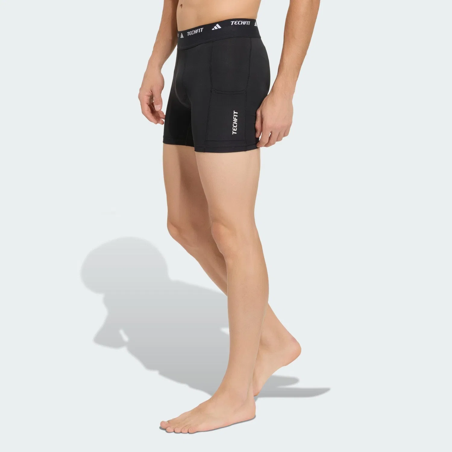 Женские компрессионные леггинсы TECHFIT HYBRID, Adidas, Черный — фото 2
